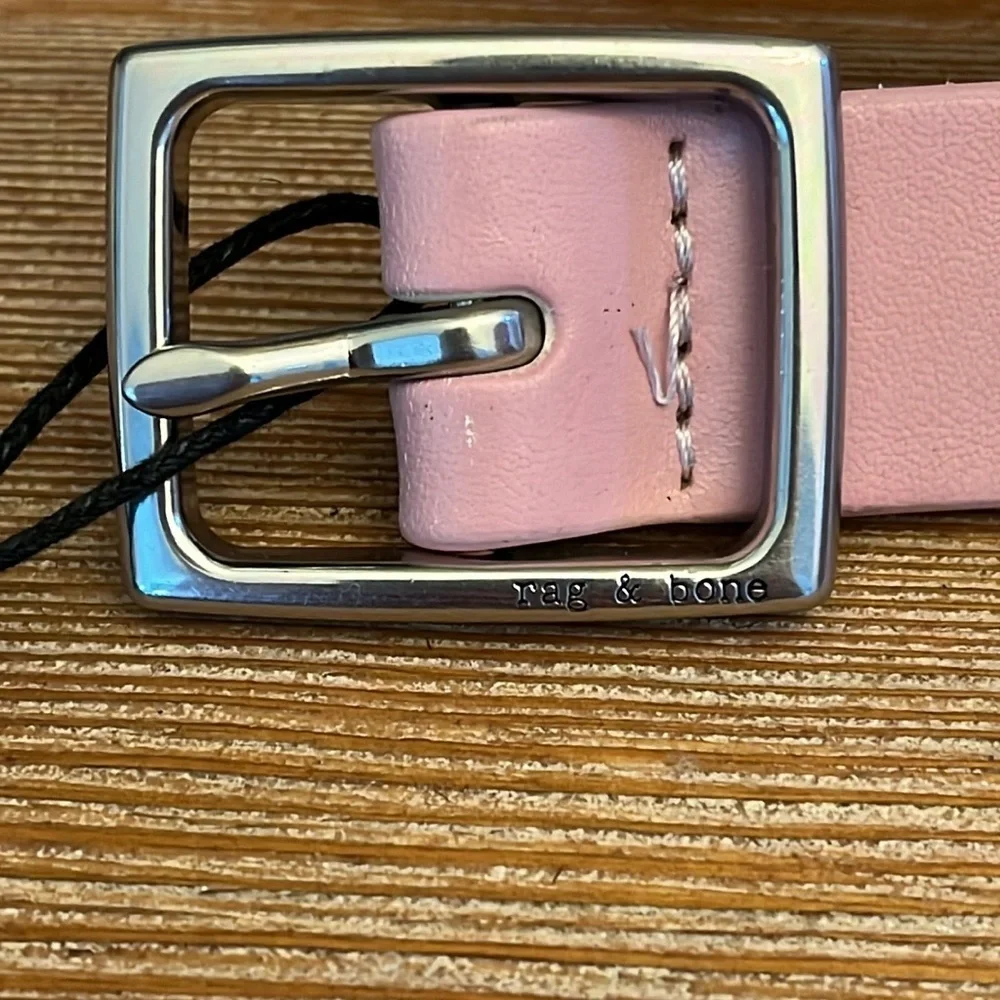RAG & BONE NWT Baby Boyfriend Woven Belt - Peony- Size XS